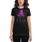 Fight Like a Champion Women’s Motivational Black T-Shirt