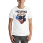 First Defense Starts with First Responders II White Motivational Men's T-Shirt