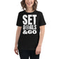 Focus on the Goal Black Motivational Women’s T-Shirt Lifestyle