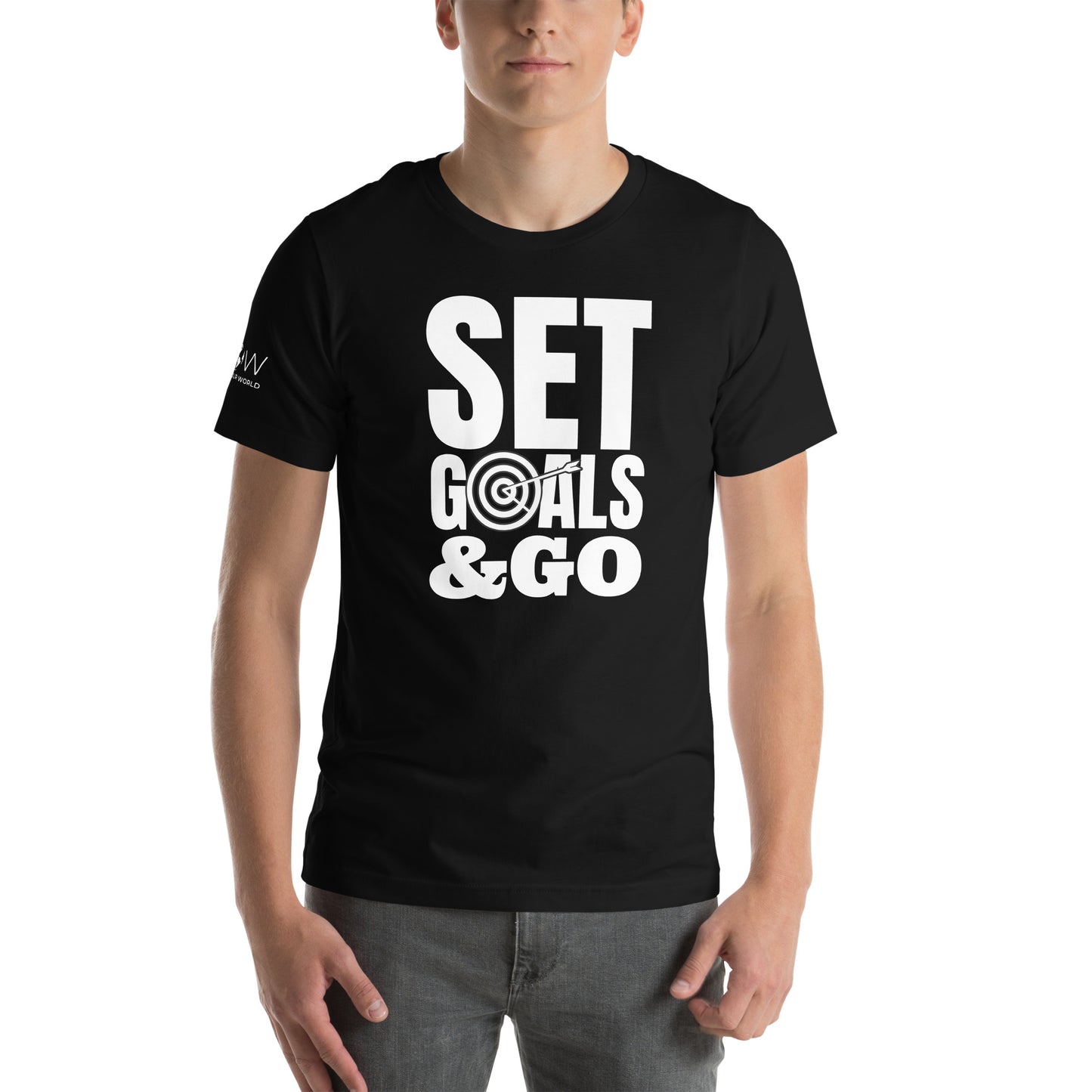 Focus on the Goal Men's Motivational Black T-Shirt