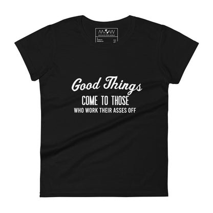 Focused and Fabulous Women’s Motivational Black T-Shirt
