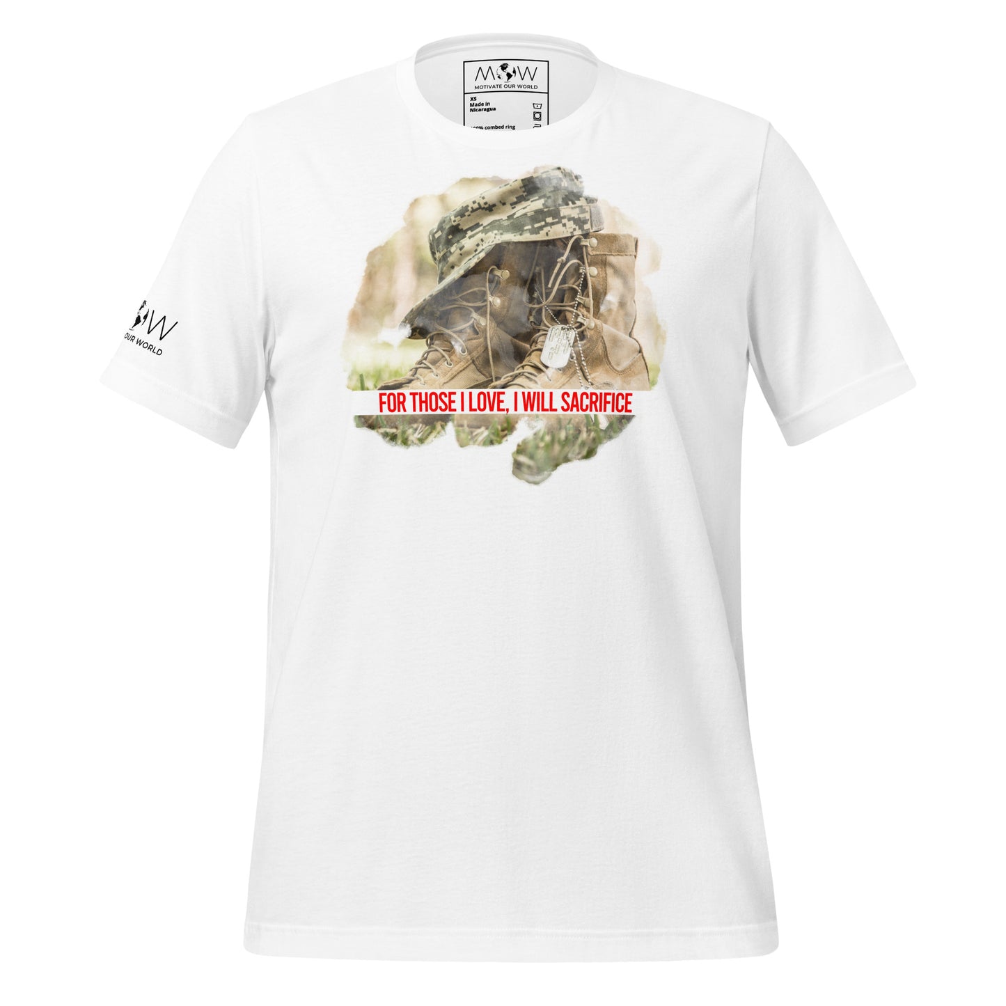 For Those I Love, I Will Men's Motivational White T-Shirt