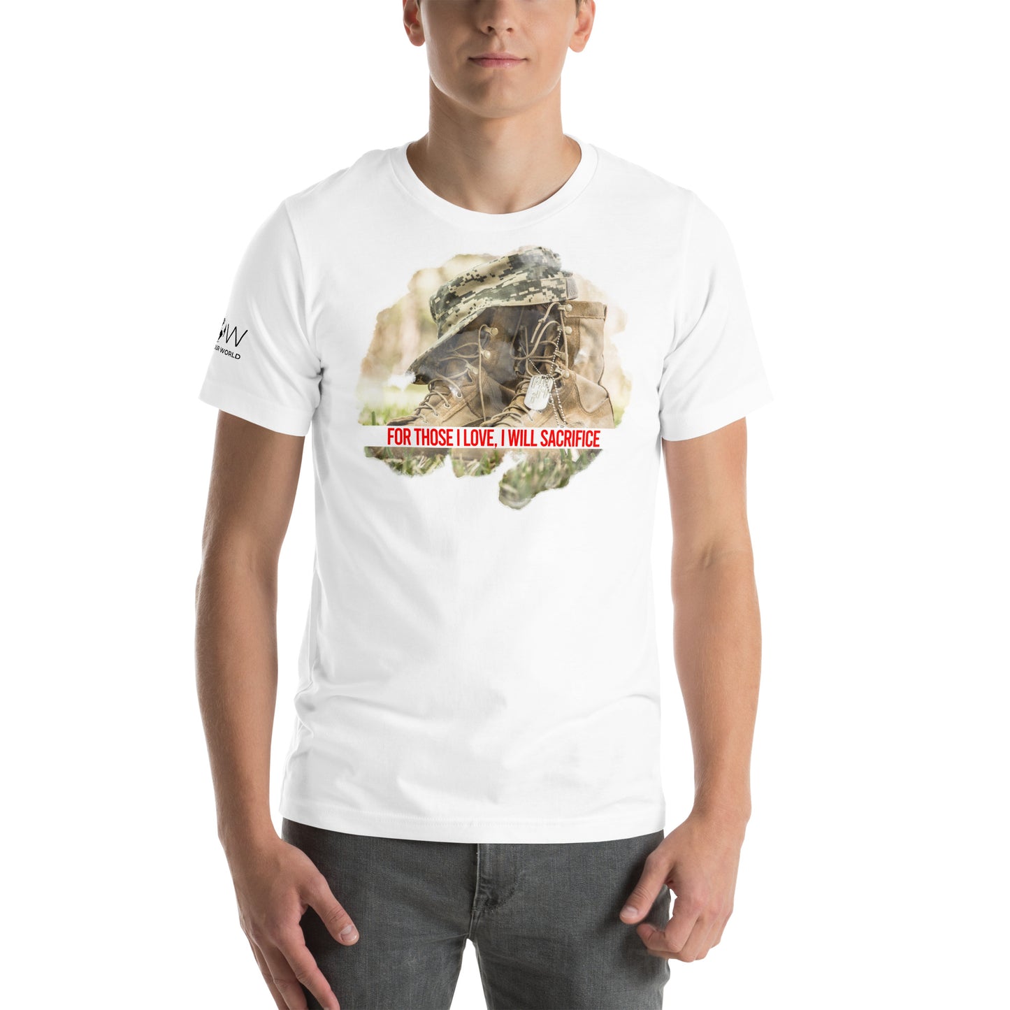 For Those I Love, I Will Men's Motivational White T-Shirt