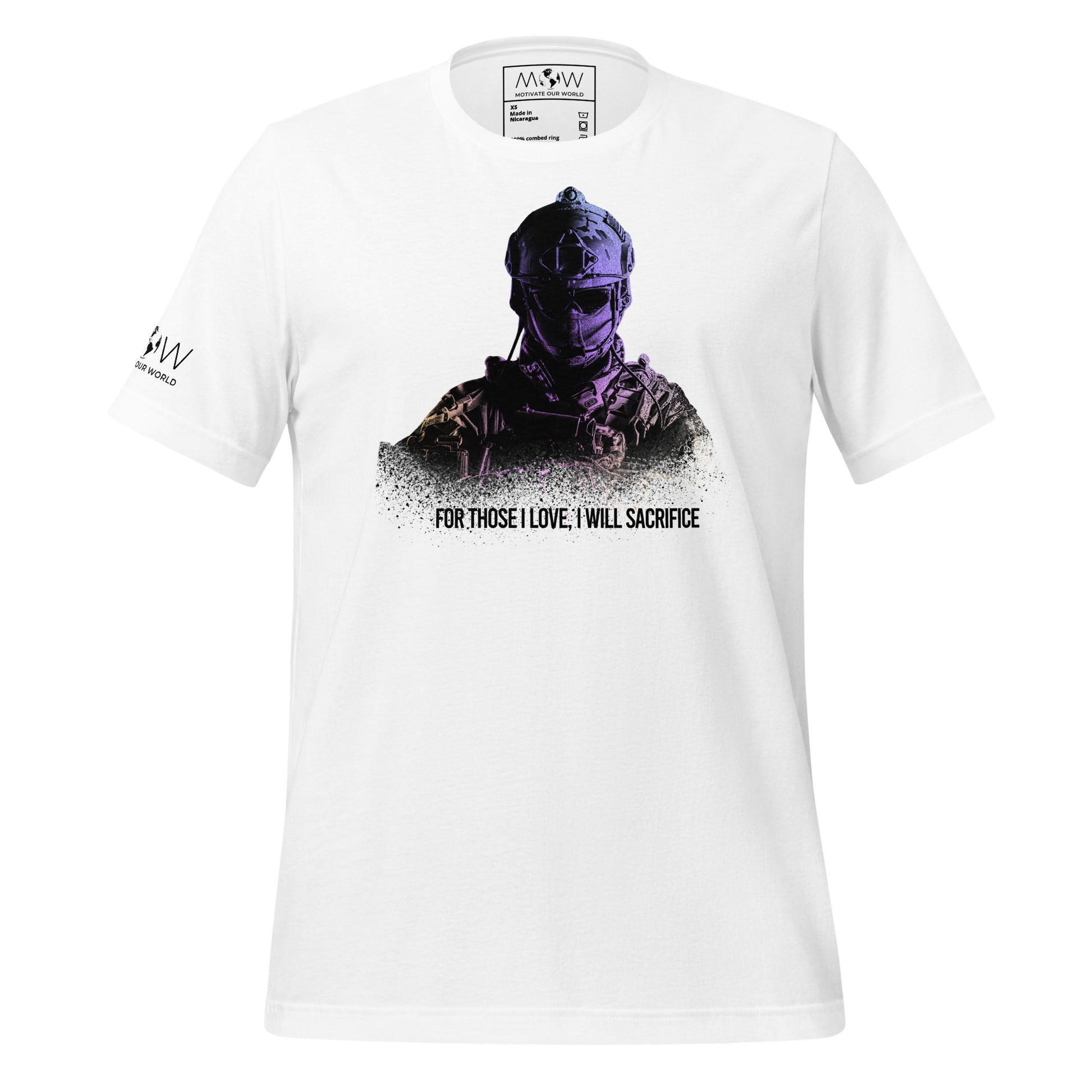 For Those I Love, I Will Sacrifice II Men's Motivational White T-Shirt