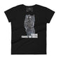Fortune Favors the Brave III Women's  Motivational Black T-Shirt