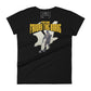 Fortune Favors the Brave II Women's  Motivational Black T-Shirt