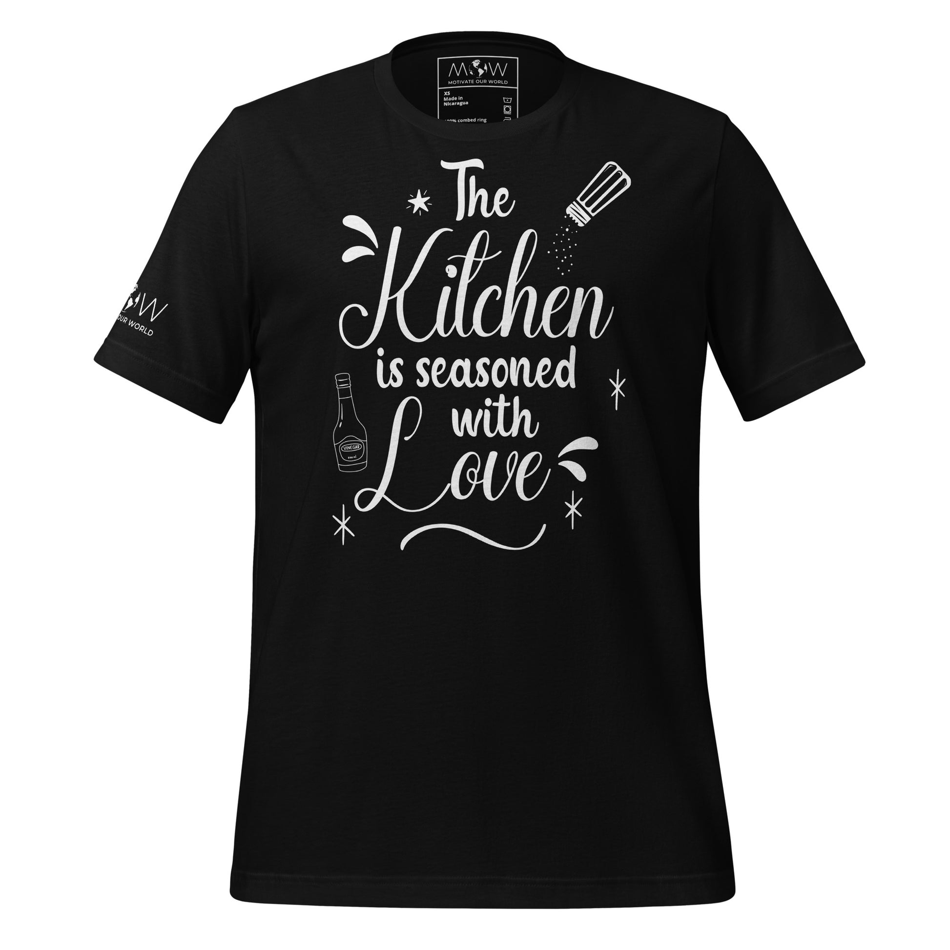Fueled by Coffee Men's Motivational Black  T-Shirt
