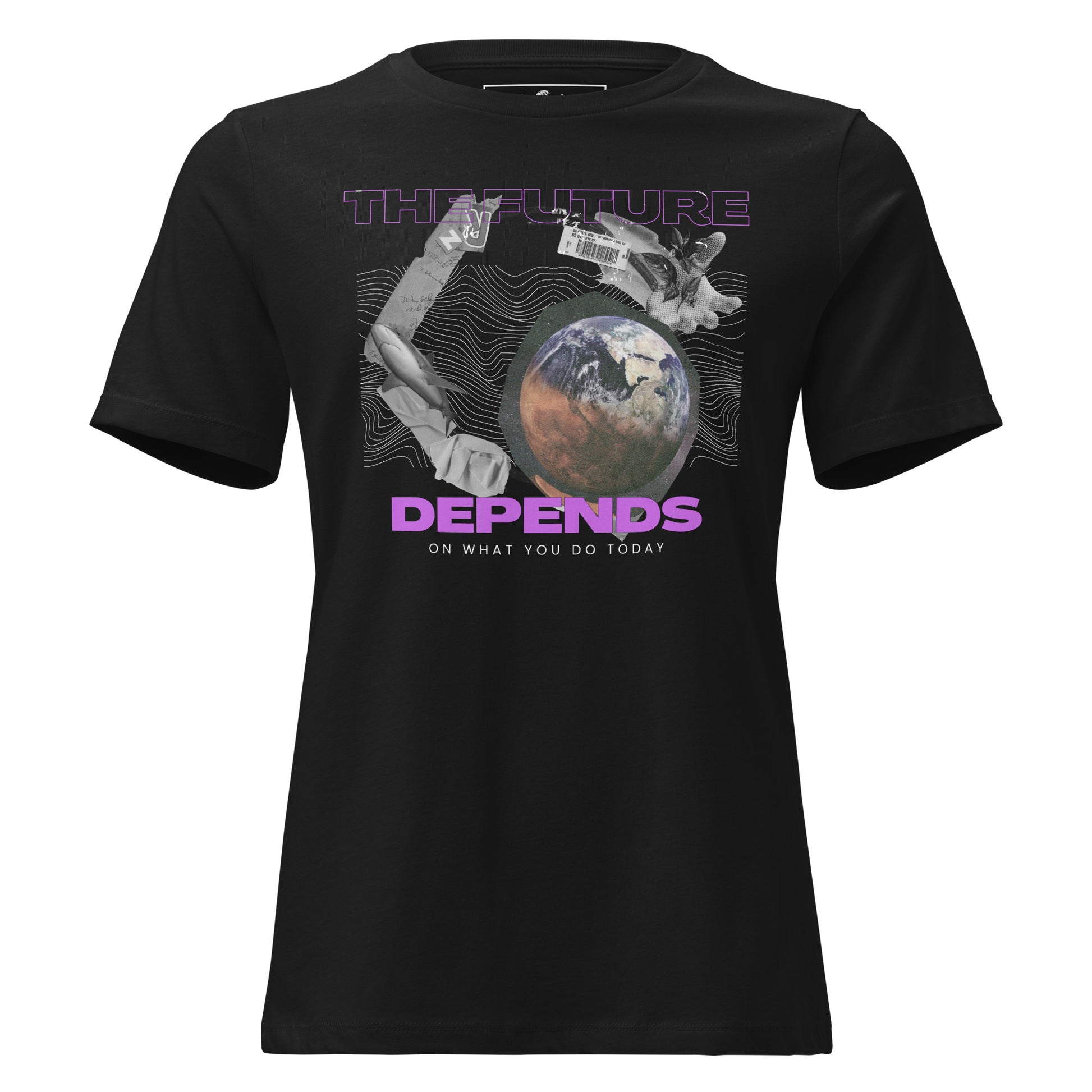 Future Depends on What You Do Today Black Motivational Women’s T-Shirt