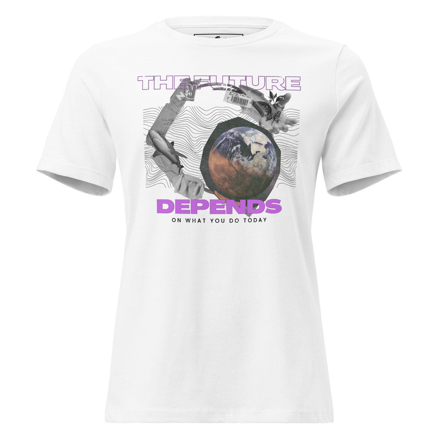 Future Depends on What You Do Today White Motivational Women’s T-Shirt