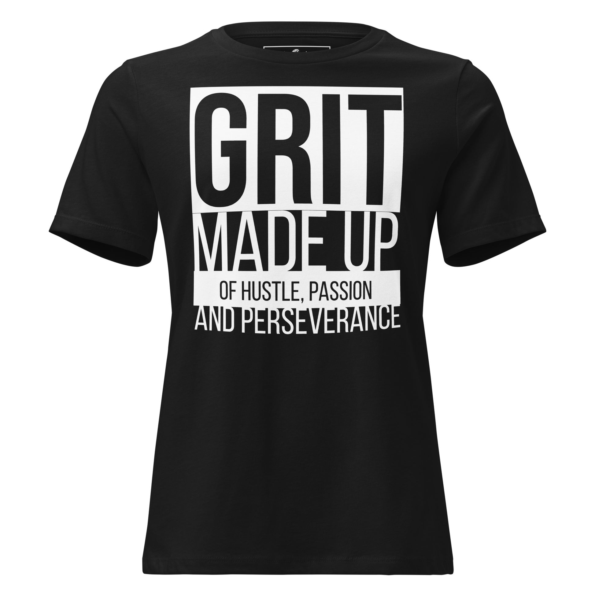 GRIT Black Motivational Women’s T-Shirt