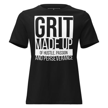 GRIT Black Motivational Women’s T-Shirt