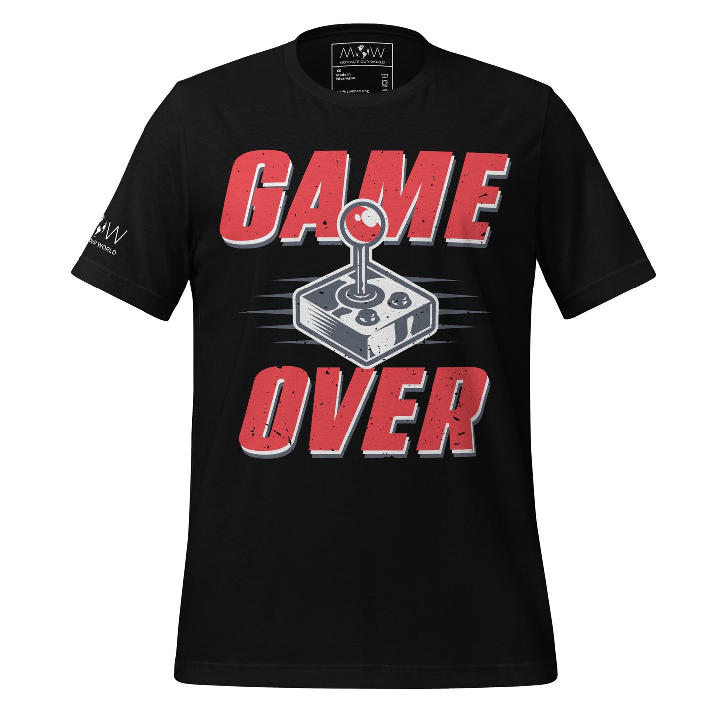 “Game Over” Black Motivational Men's T-Shirt