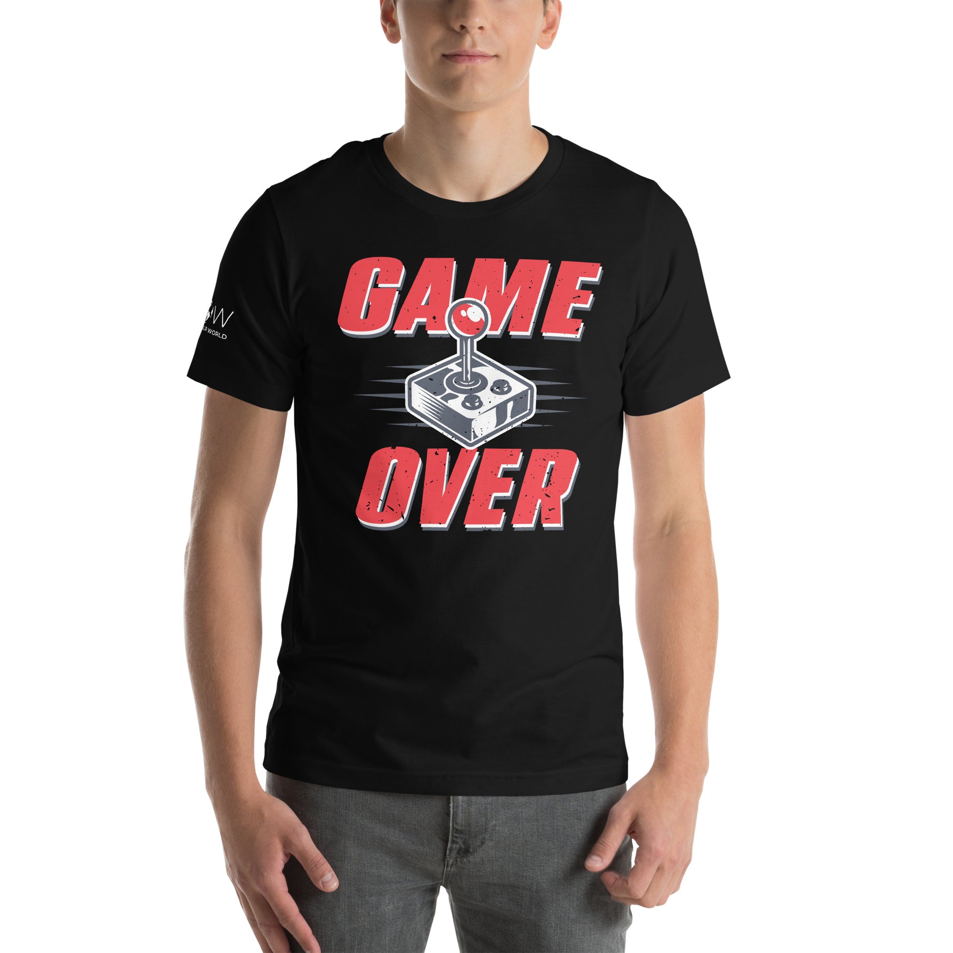 “Game Over” Black Motivational Men's T-Shirt