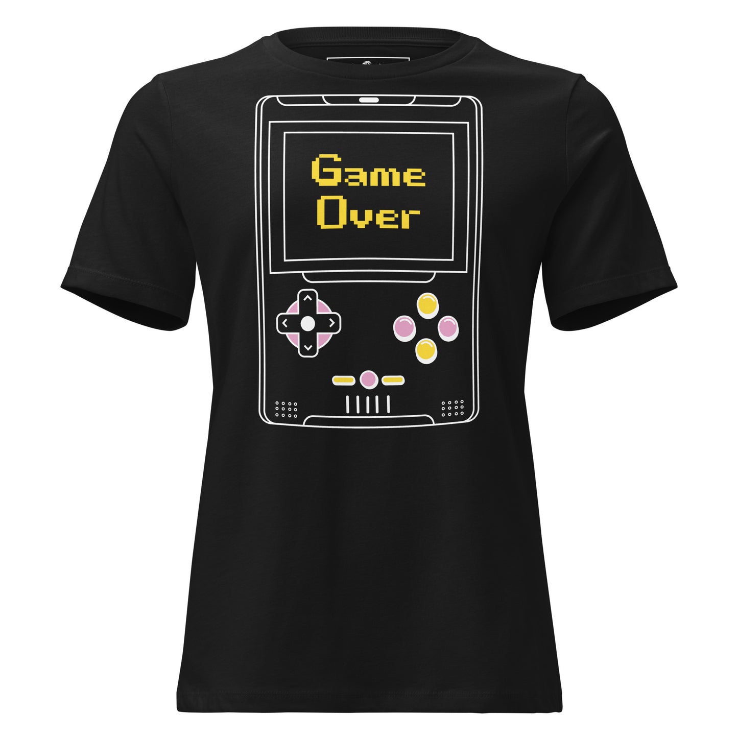 Game Over Handheld Console – Retro Gamer Black Motivational Women’s T-Shirt