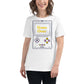 Game Over Handheld Console – Retro Gamer White Motivational Women’s T-Shirt Lifestyle