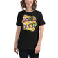 “Game Over” Vibrant Pixel Black Motivational Women’s T-Shirt Lifestyle