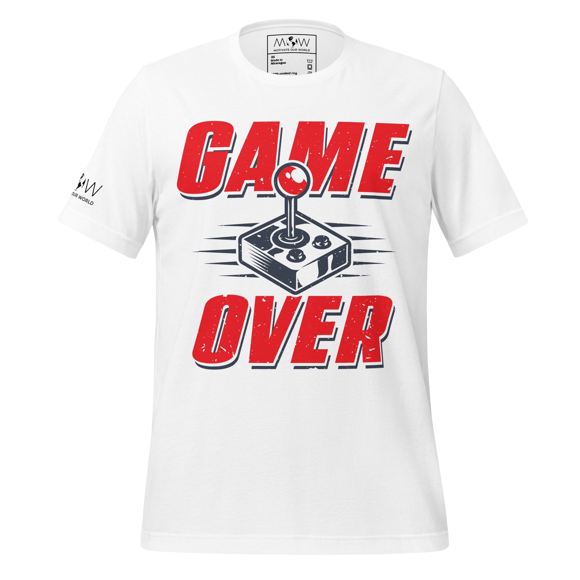“Game Over” White Motivational Men's T-Shirt