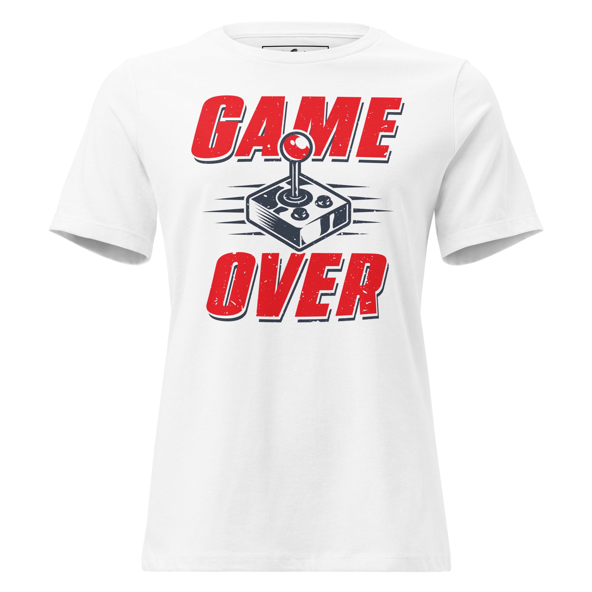 “Game Over” White Motivational Women’s T-Shirt