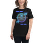 Gamers Don't Die, They Respawn - Neon Black Motivational Women’s T-Shirt Lifestyle