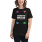 Gamers Don’t Die, They Respawn Black Motivational Women’s T-Shirt Lifestyle