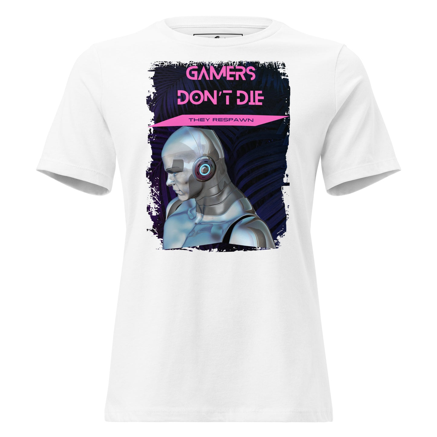 Gamers Respawn White Motivational Women’s T-Shirt
