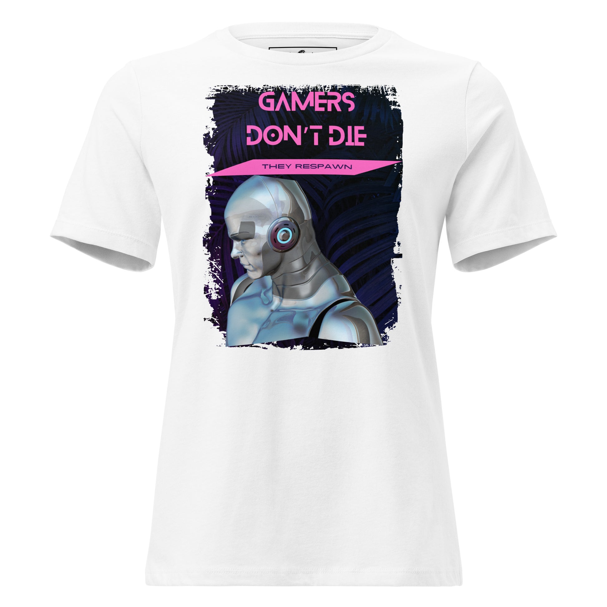 Gamers Respawn White Motivational Women’s T-Shirt