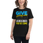 Give Yourself Some Credit – Bold Edition Black Motivational Women’s T-Shirt Lifestyle