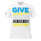 Give Yourself Some Credit – Bold Edition White Motivational Men's T-Shirt