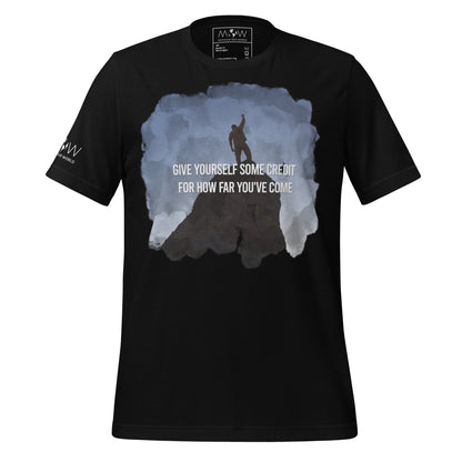 Give Yourself Some Credit – Summit Edition Black Motivational Men's T-Shirt