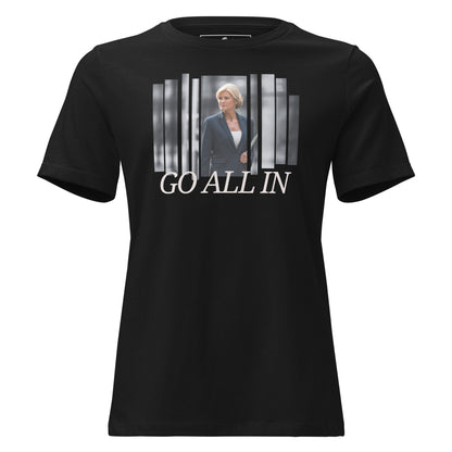 Go All In Executive Black Motivational Women’s T-Shirt