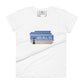 Go All In Striped Design Women’s Motivational White T-Shirt