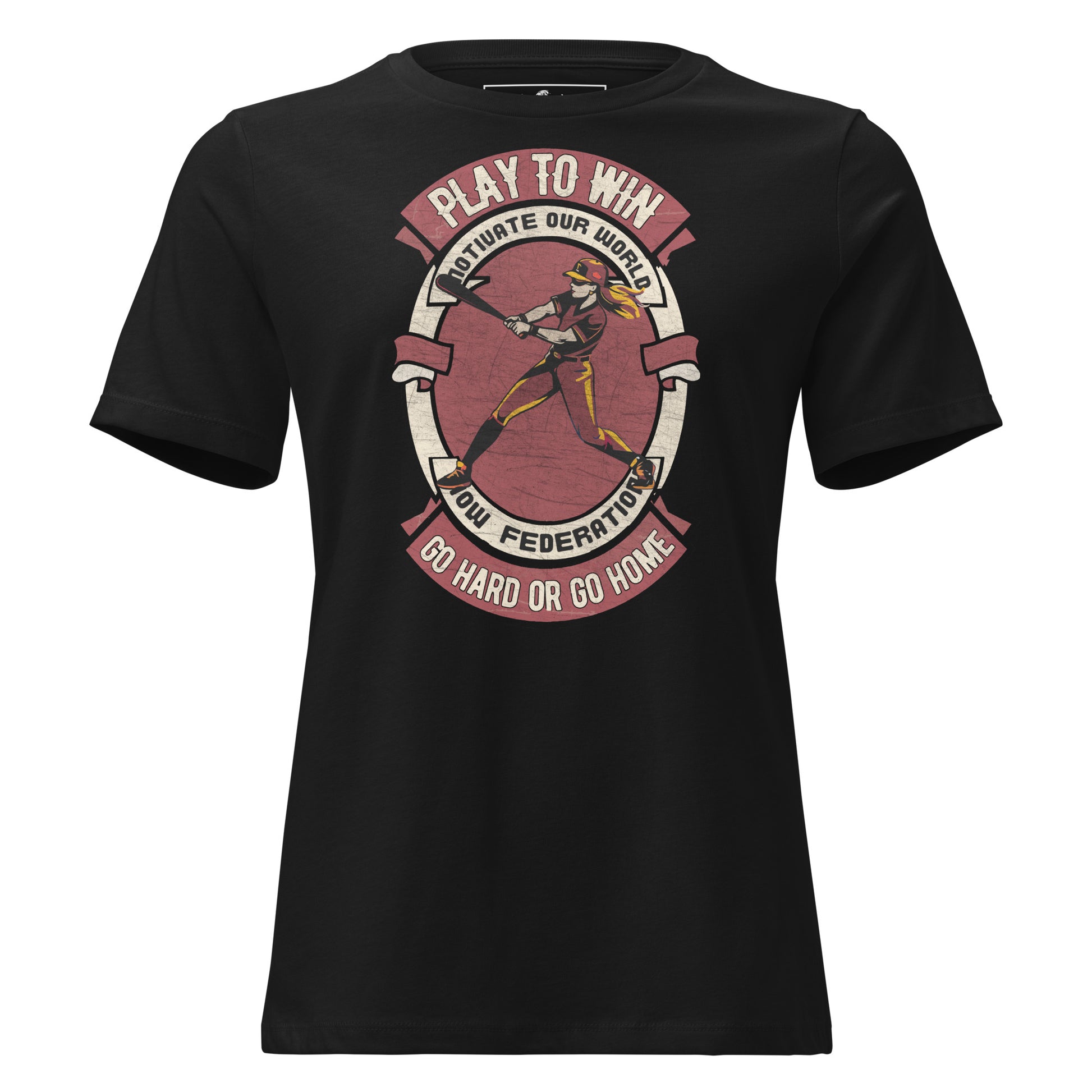 "Go Hard or Go Home" Black Motivational Women’s T-Shirt