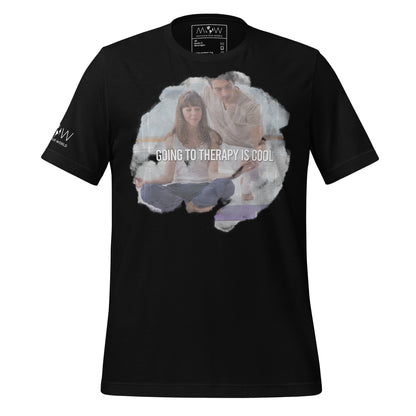 Going to Therapy Is Cool - Mindful Edition Black Motivational Men's T-Shirt