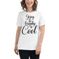 Going to Therapy Is Cool - Script Edition White Motivational Women’s T-Shirt Lifestyle