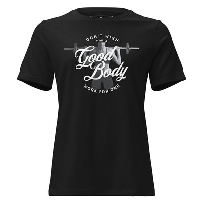 "Good Body Classic" Black Motivational Women’s T-Shirt