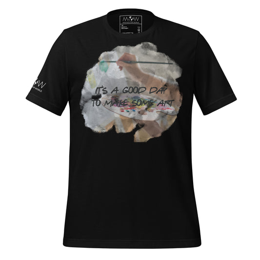 Good Day to Make Some Art - Painter Edition Black Motivational Men's T-Shirt