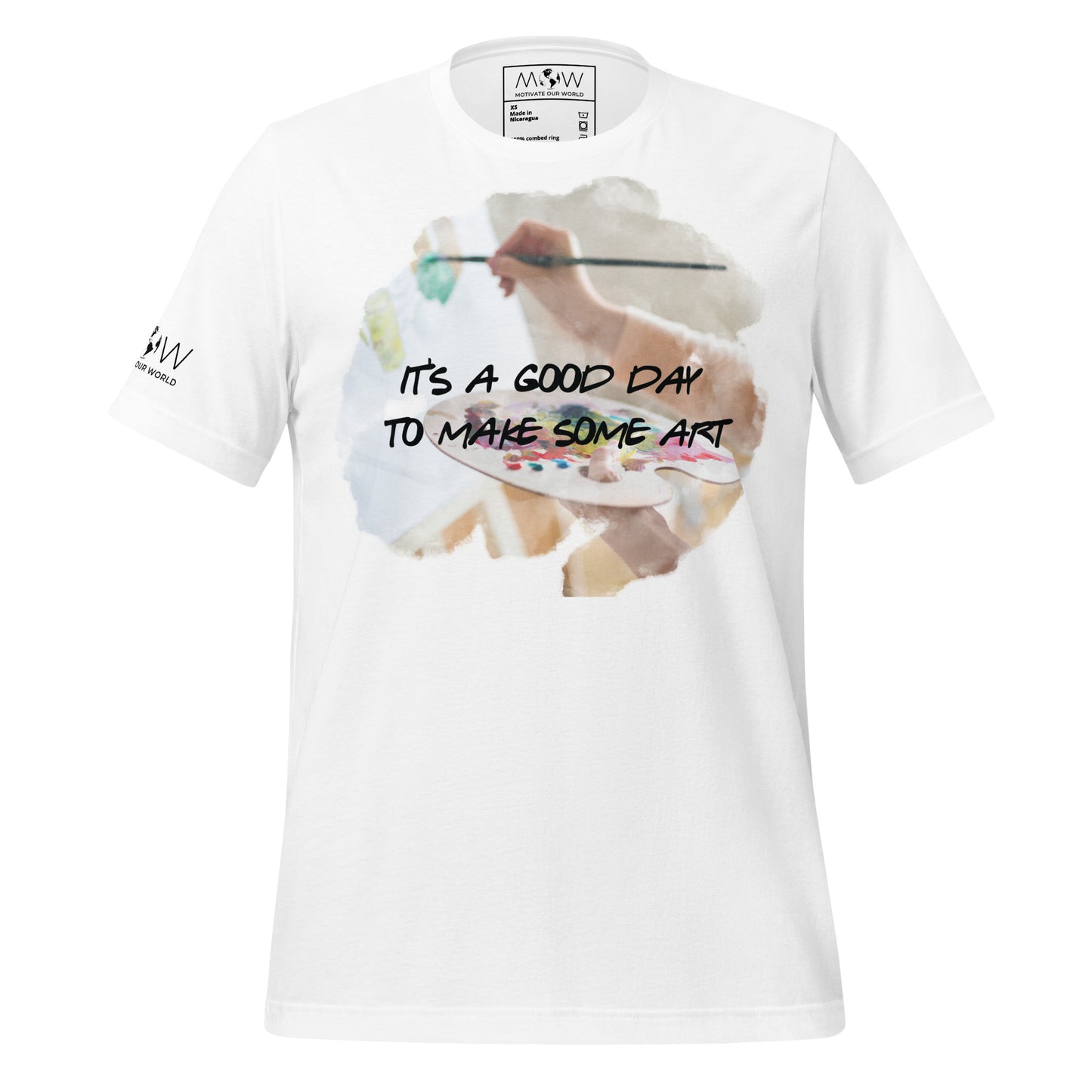 Good Day to Make Some Art - Painter Edition White Motivational Men's T-Shirt