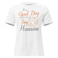 Good Day to Teach Tiny Humans - Baby Icons White Motivational Women’s T-Shirt
