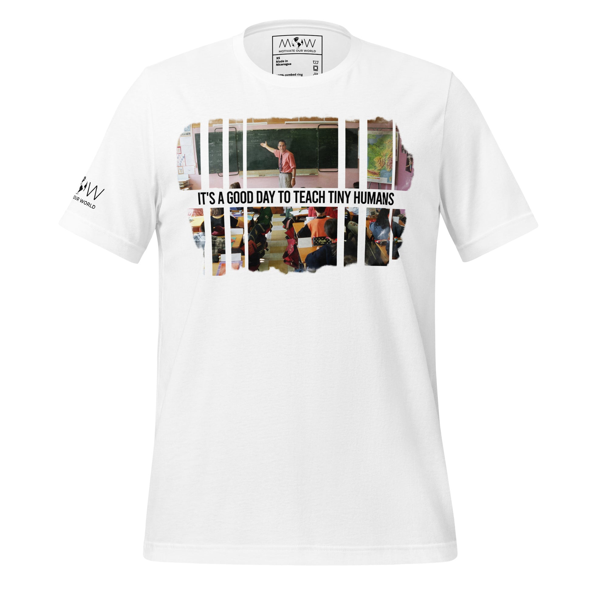 Good Day to Teach Tiny Humans - Classroom Edition White Motivational Men's T-Shirt