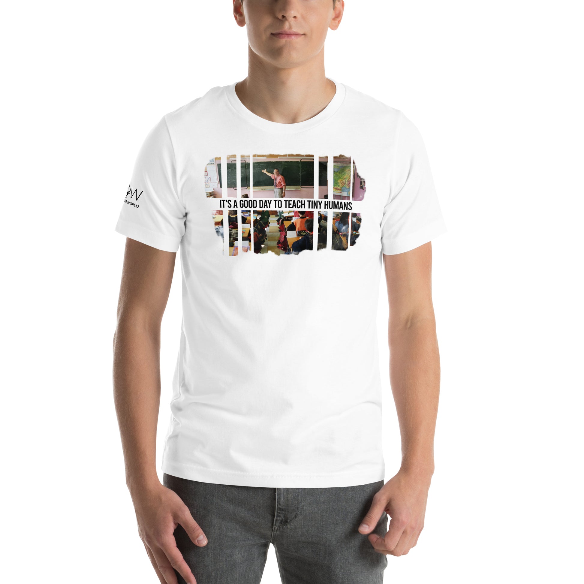 Good Day to Teach Tiny Humans - Classroom Edition White Motivational Men's T-Shirt