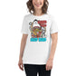 "Good Food, Good Mood – Shark Edition" White Motivational Women’s T-Shirt Lifestyle