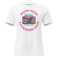 Good Music Doesn’t Have an Expiration Date - Boombox White Motivational Women’s T-Shirt