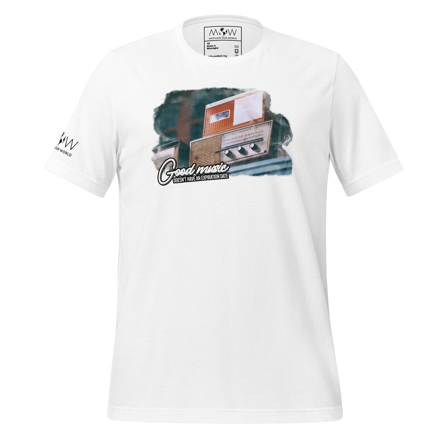 Good Music Doesn’t Have an Expiration Date - Vintage Radio White Motivational Men's T-Shirt