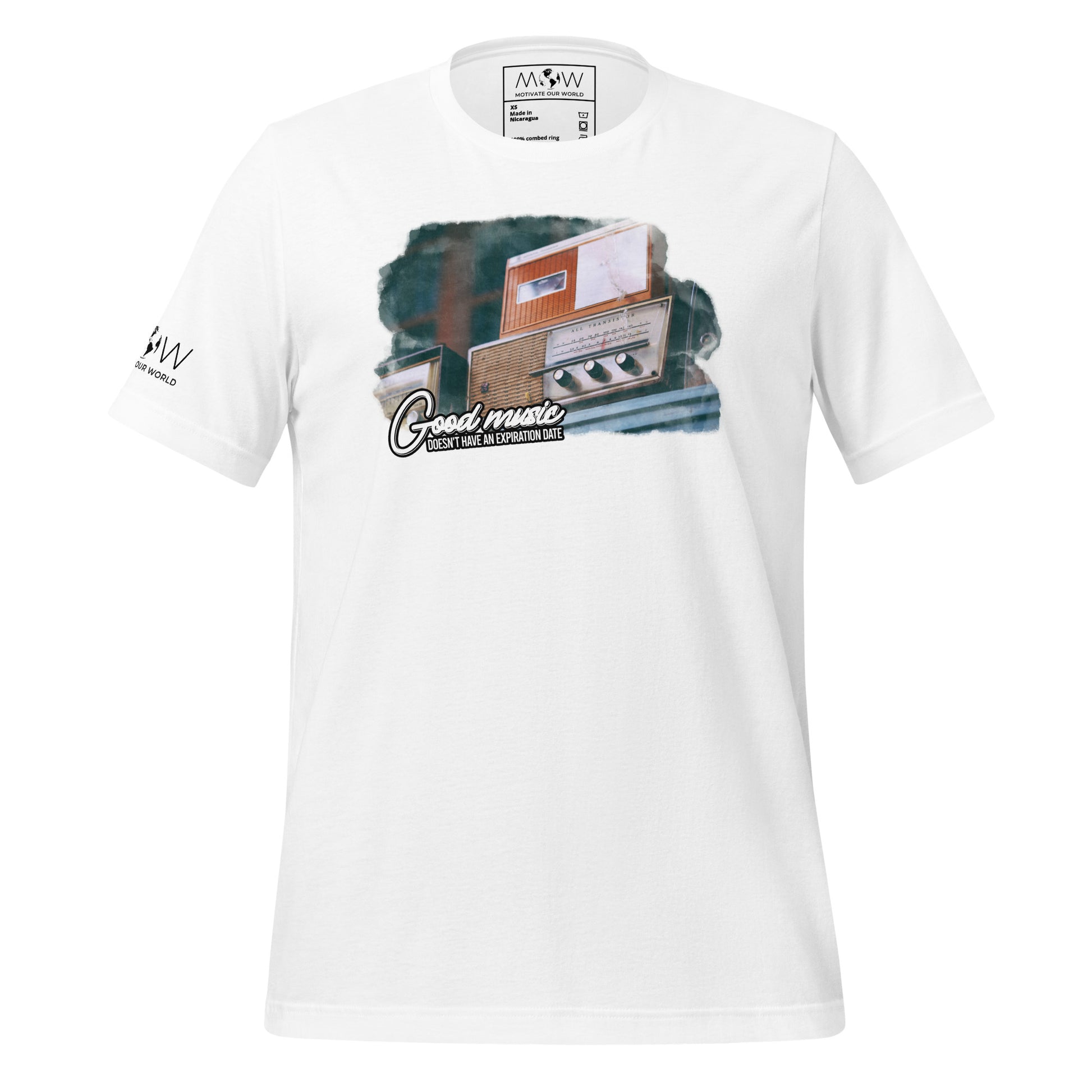 Good Music Doesn’t Have an Expiration Date - Vintage Radio White Motivational Men's T-Shirt