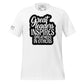 Great Leaders Inspire Greatness In Black Motivational White Motivational Men's T-Shirt