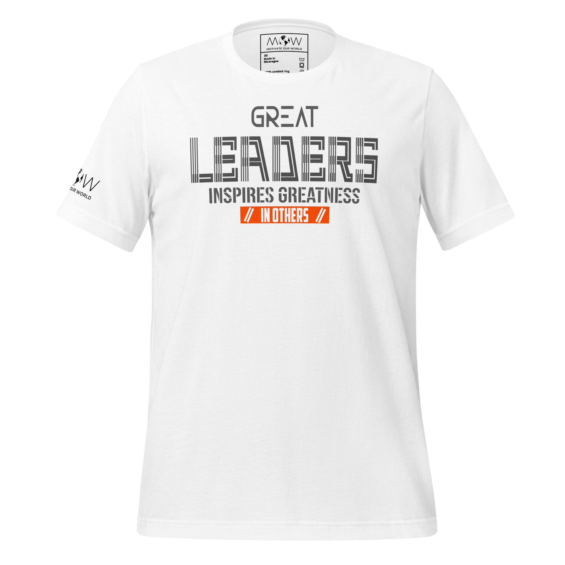 Great Leaders White Motivational Men's T-Shirt
