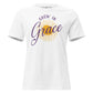 Grow in Grace - Sunflower White Motivational Women’s T-Shirt
