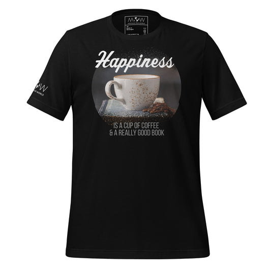 Happiness Black Motivational Men's T-Shirt