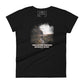 Happiness Is the Path (Hiker Design) Women’s Motivational Black T-Shirt
