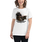 Happiness is the Path (Nature Trail Design) White Motivational Women’s T-Shirt Lifestyle